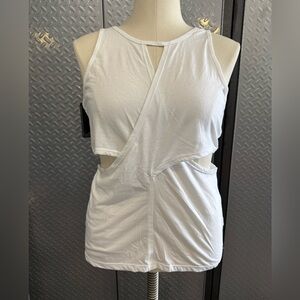 NEW White Fabletics Janel tank top